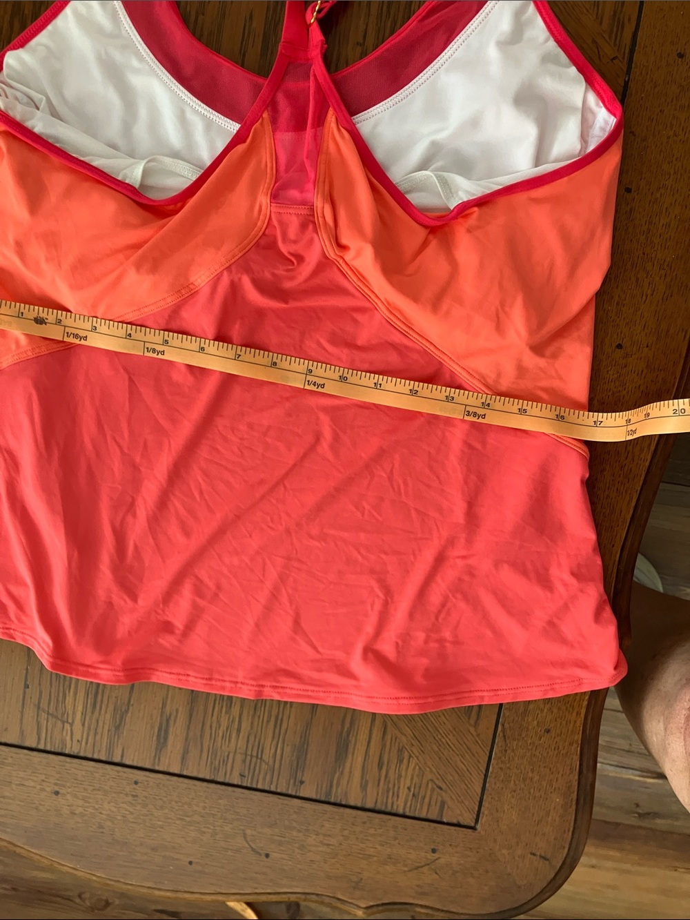 Coco Reef White Swim Top with Pink Accent - Picture 7 of 8